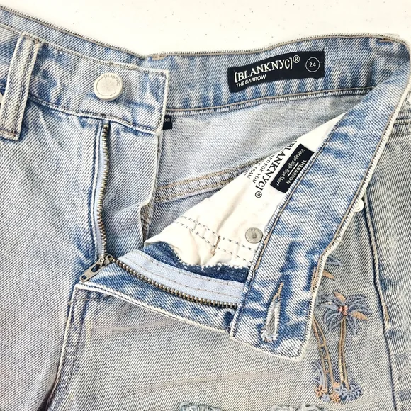 BLANK NYC Women's Life's Beach The Barrow High Rise Denim Jean Shorts Sz 24 - Picture 3 of 6